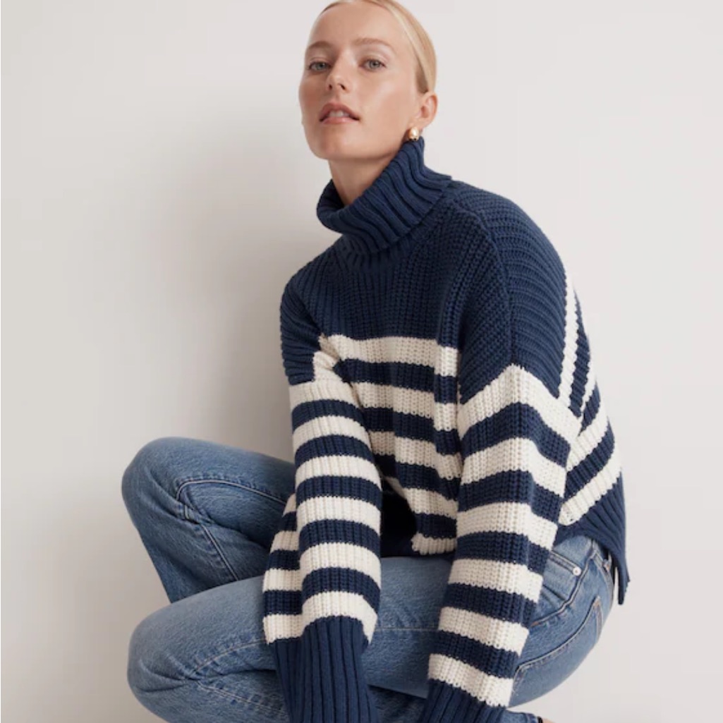 Madewell Wide Rib Turtleneck Sweater